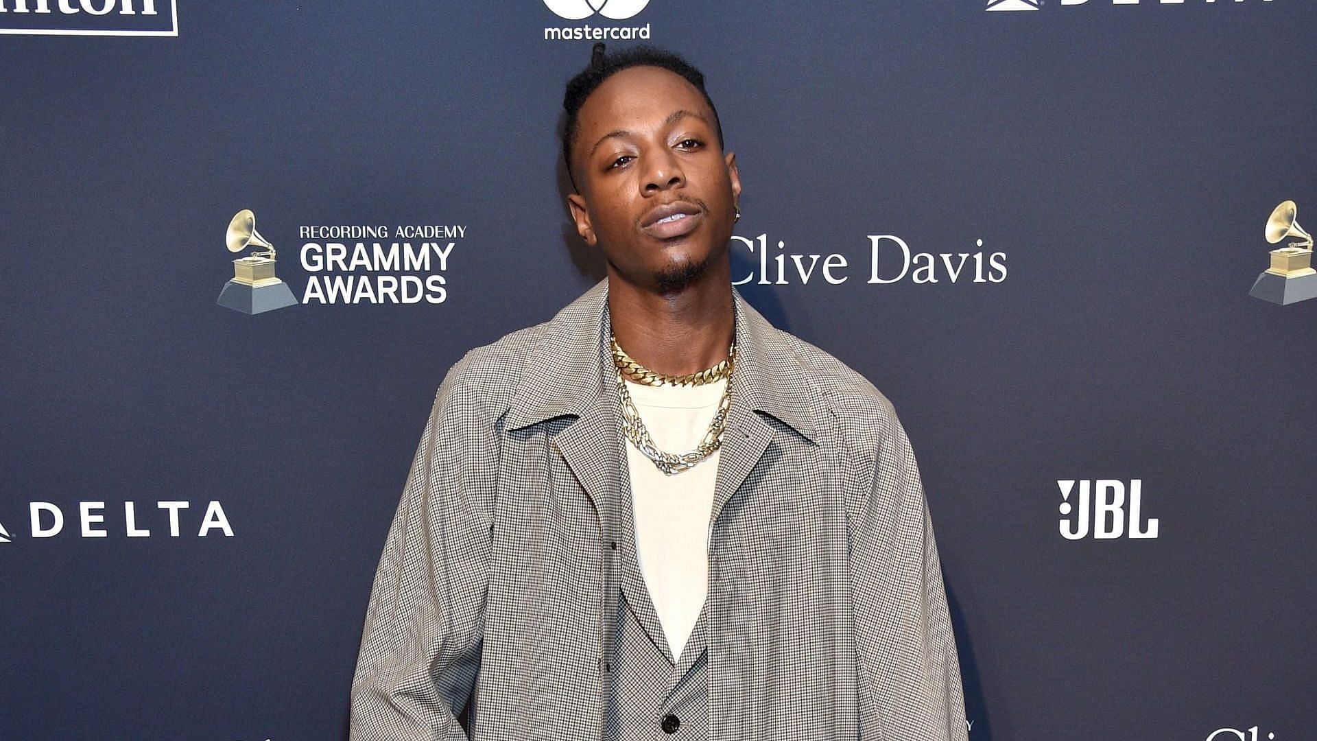 Joey Bada$ attends the Pre-GRAMMY Gala and GRAMMY Salute to Industry Icons Honoring Sean "Diddy" Combs on January 25, 2020, in Beverly Hills, California. (Image via Getty/Gregg DeGuire)